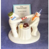 Coalport Pulling a cracker snowman figure